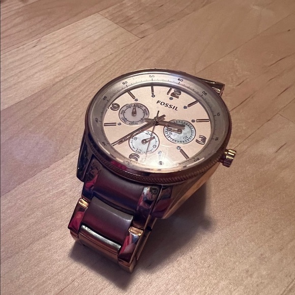 5 for $25 item 🪩 Rose Gold Stainless Steel Fossil Watch - Picture 3 of 11